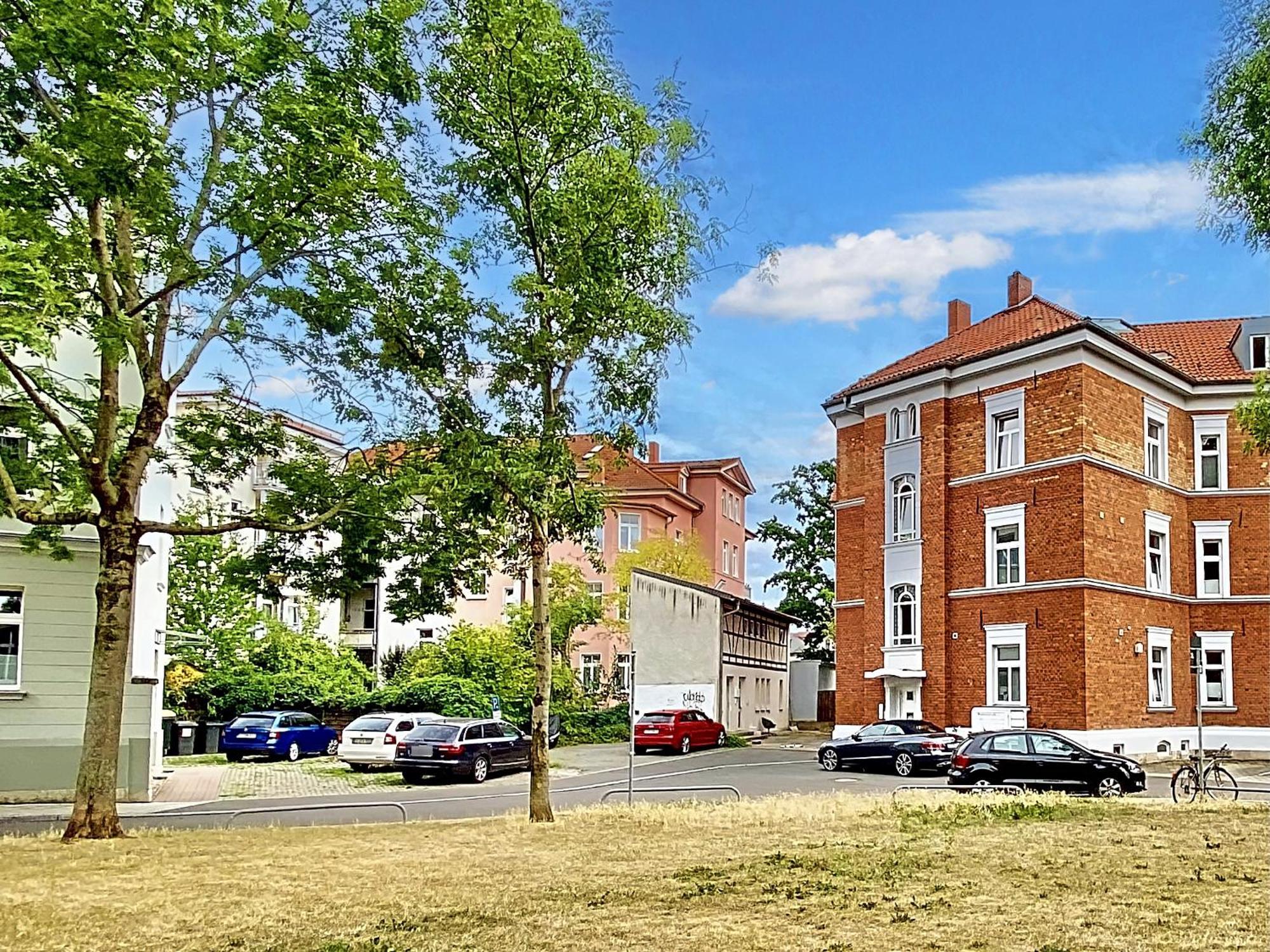 Die Remise Mit Kostenlosem Parkplatz Direkt Vor Der Tuer Erfurt Kültér fotó