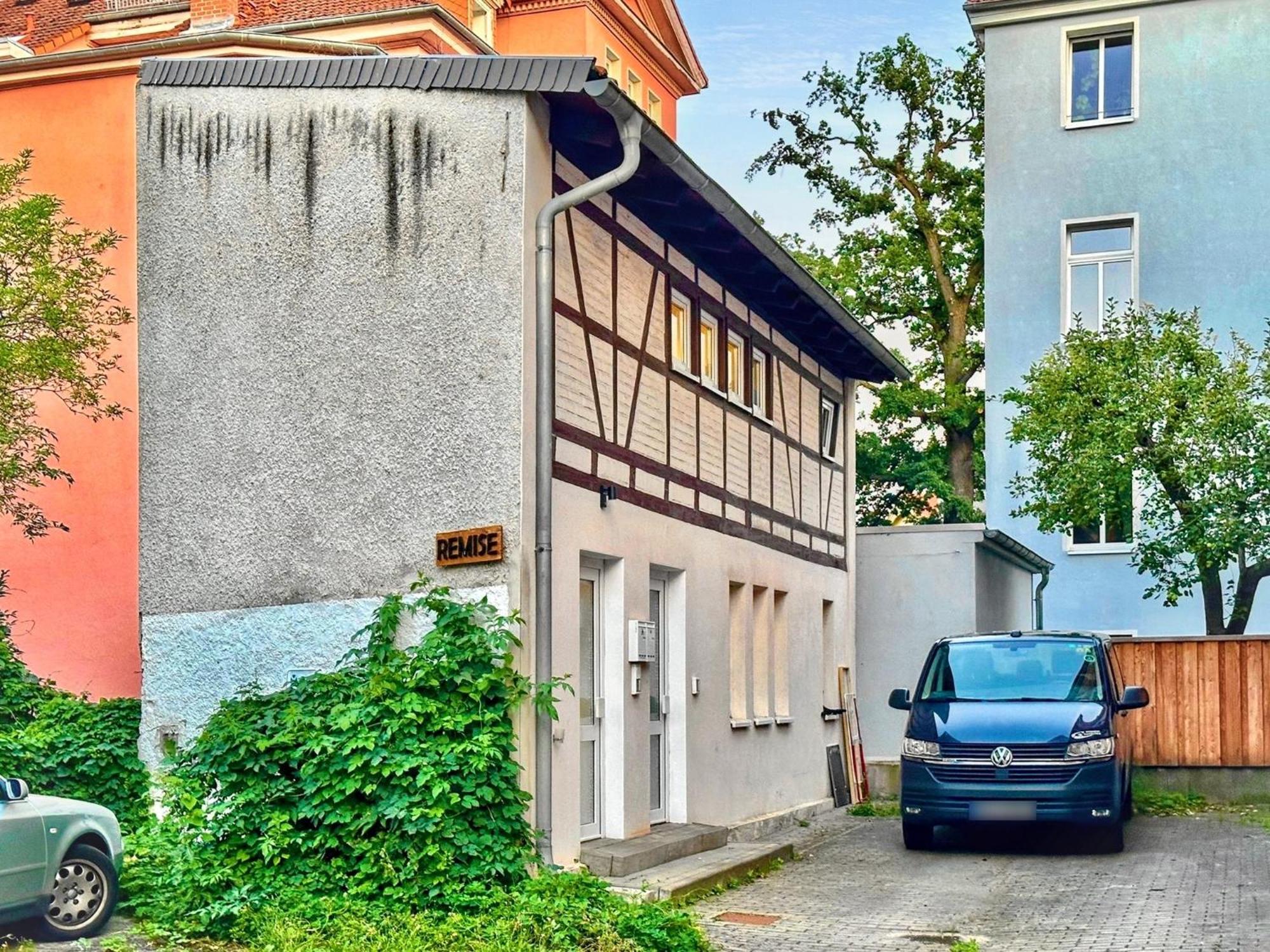 Die Remise Mit Kostenlosem Parkplatz Direkt Vor Der Tuer Erfurt Kültér fotó